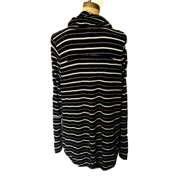 Free People We the Free Kristina Striped Drippy Waffle knit cowl Thermal Top M - Picture 11 of 14